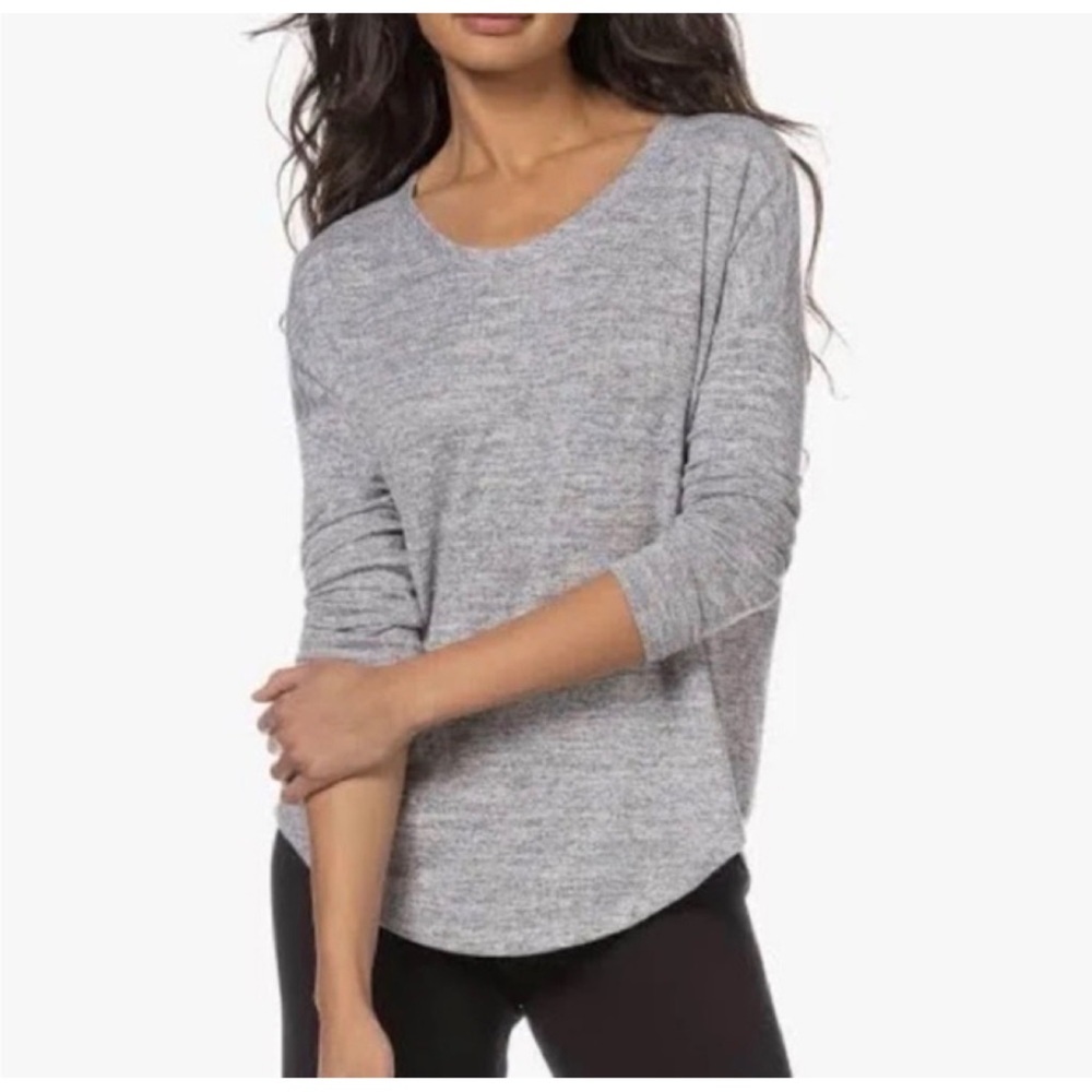 Rag & Bone Hudson Crewneck pullover long sleeve top XS heathered grey